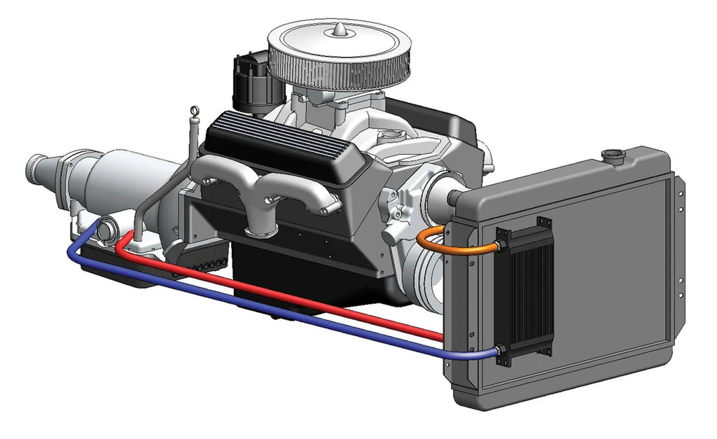 Derale 19 Row Series 10000 Stack Plate Transmission Cooler Kit, -6AN 13403 - Detail View