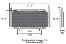Load image into Gallery viewer, Derale 24 Row Series 8000 Plate & Fin Transmission Cooler Kit, 11/32" 13504 - Side View