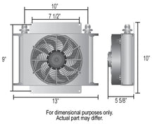 Load image into Gallery viewer, Derale 25 Row Hyper-Cool Remote Cooler, -6AN 13760 - Side View