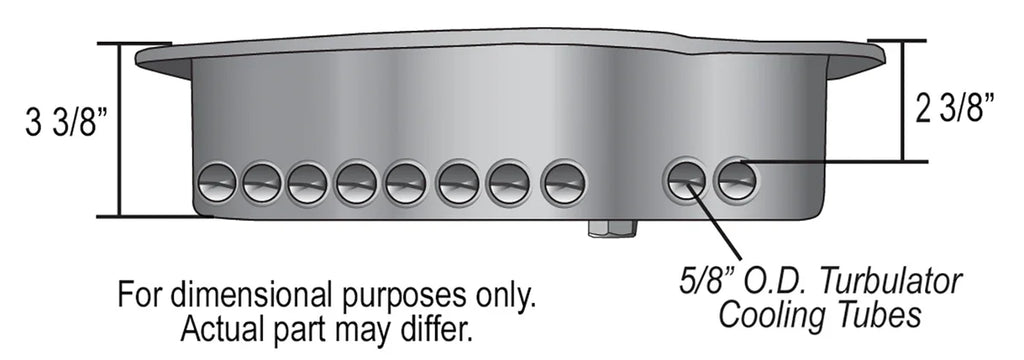 Derale Transmission Cooling Pan, Reduces Fluid Temps up to 50°F, Increase Capacity 14200 - Back View