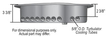 Load image into Gallery viewer, Derale Transmission Cooling Pan, Reduces Fluid Temps up to 50°F, Increase Capacity 14200 - Back View