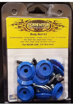 Load image into Gallery viewer, Dominator Race Body Body Bolt Kit Blue Hex Head 1200-B-BL
