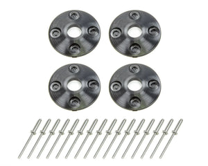 Dominator Race Body Scuff Plate Plastic 4pk Black 1202-BK