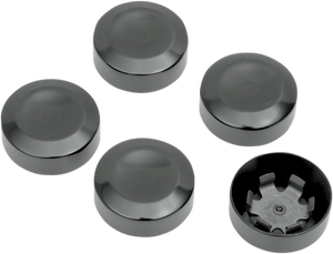 DragSpecialties Rear Pulley Bolt Cover - Black D26-0152B - Main Product View