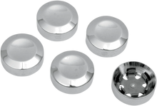 Load image into Gallery viewer, DragSpecialties Rear Pulley Bolt Cover - Chrome D26-0152 - Main Product View