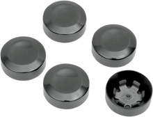 Load image into Gallery viewer, DragSpecialties Rear Pulley Bolt Cover - Chrome D26-0152 - Side View