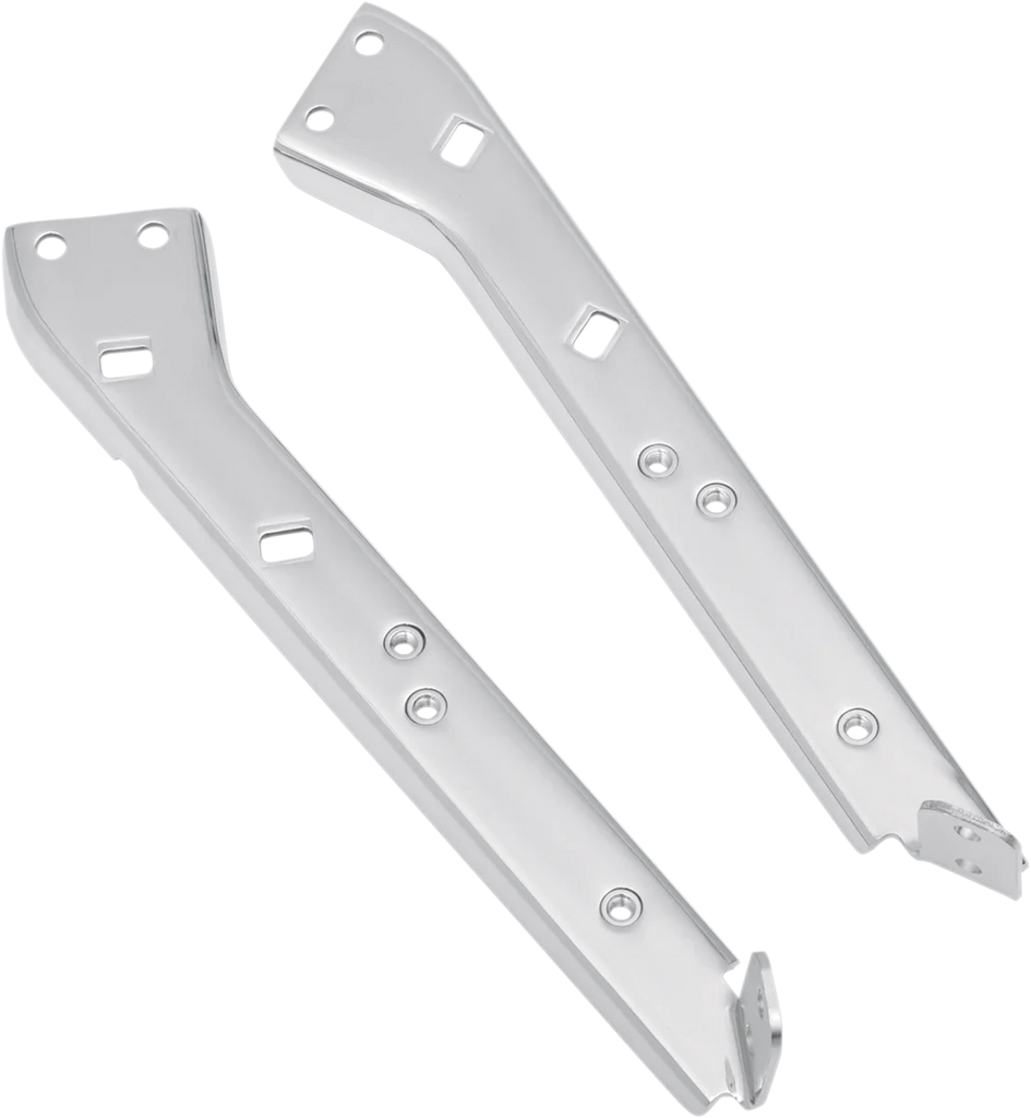 DragSpecialties Right Saddlebag Rail Support Bracket - Black S77-0135GBR - Side View