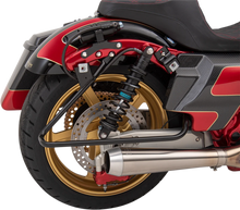 Load image into Gallery viewer, DragSpecialties Saddlebag Support Brackets - Chrome - FL '09-'13 S77-0138 - Side View