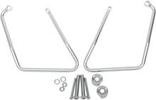 Load image into Gallery viewer, DragSpecialties Saddlebag Support - Chrome - FL/FX '06-'17 S77-0132 - Side View