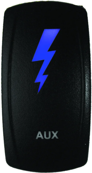 DragonFire Racing Lighted Switch Aux On/Off Blue Led