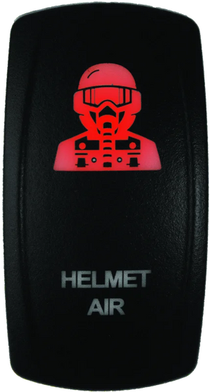 DragonFire Racing Lighted Switch Hel Air On/Off Red
