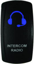 Load image into Gallery viewer, DragonFire Racing Lighted Switch Int/Rad On/Off Blue Led