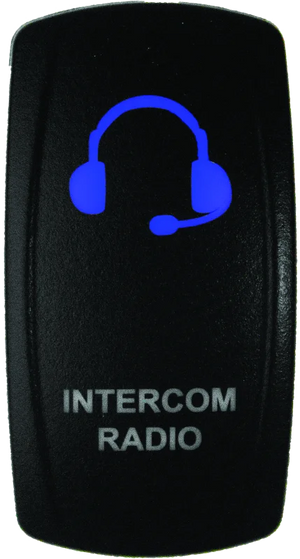 DragonFire Racing Lighted Switch Int/Rad On/Off Blue Led