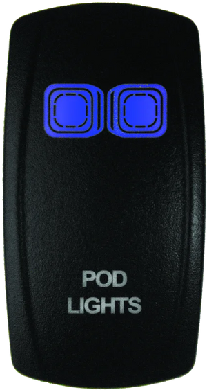 DragonFire Racing Lighted Switch On/Off Blue