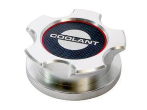 Drake Muscle 2010-2014 Ford Mustang Radiator Cap Cover Billet with Carbon Fiber Insert AR3Z-8100-BL