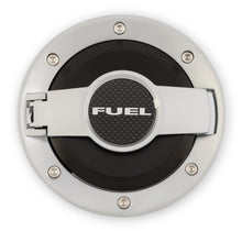 Load image into Gallery viewer, Drake Muscle Drake Muscle Cars Aluminum with Black Center Fuel Door MO-210001-S - Main Product View