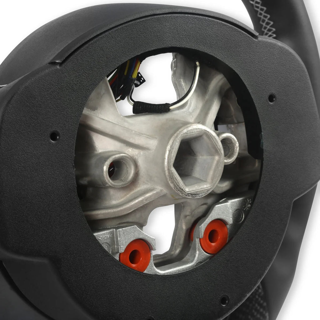 Drake Muscle Drake Muscle Cars Steering Wheel - Carbon Fiber with Leather Grips - Heated MU950-11 - Additional View 10
