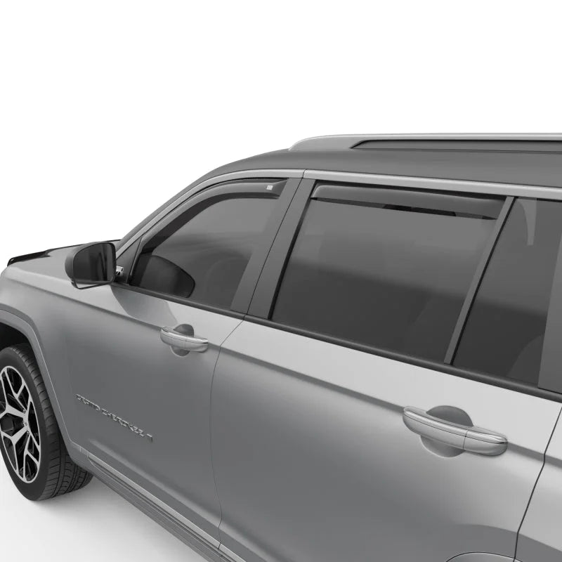 EGR 4pc Smoke Finish In-channel Window Visors for Grand Cherokee (WL) - Back View