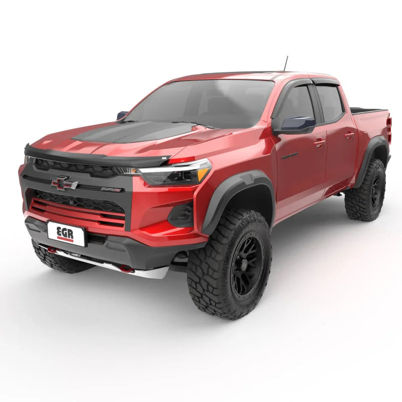 EGR 4pc Smoke Finish Tape-on Window Visors for Colorado|Canyon - Side View