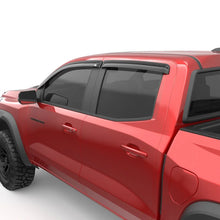 Load image into Gallery viewer, EGR 4pc Smoke Finish Tape-on Window Visors for Colorado|Canyon - Detail View