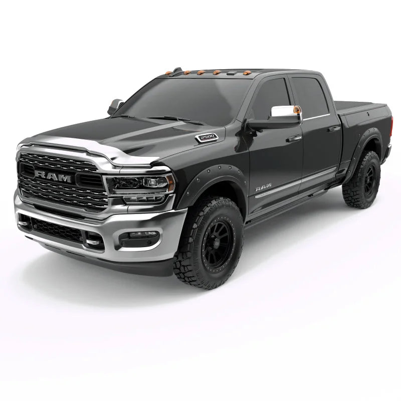 EGR Chrome Finish Superguard Hood Guard for 2500DT/3500DT - Side View
