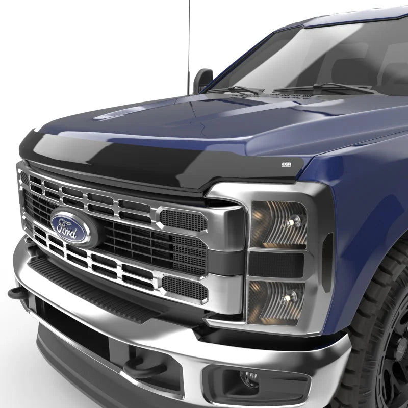 EGR Smoke Finish Superguard Hood Guard for Super Duty F-250/F-350/F-450 - Detail View
