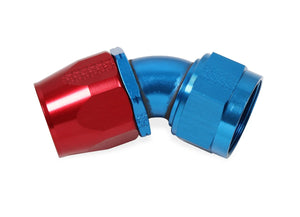 Earl's Performance Earls 45 Degree Auto-Fit Hose End AN -20 - Red/Blue 304620ERL - Main Product View