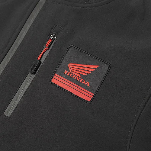 Factory Effex FACTORY EFFEX HONDA SOFT-SHELL JACKET / CHARCOAL XXL 22-85318 - Back View