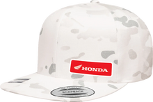 Load image into Gallery viewer, Factory Effex Honda Snapback Hat - Camo White 27-86306 - Main Product View