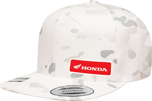Factory Effex Honda Snapback Hat - Camo White 27-86306 - Main Product View