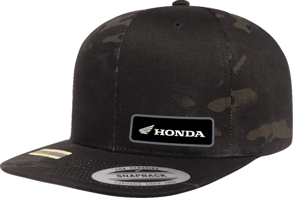 Factory Effex Honda Snapback Hat - Camo White 27-86306 - Side View