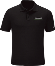 Load image into Gallery viewer, Factory Effex Kawasaki Polo Shirt - Black - Large 25-85104 - Main Product View