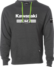Load image into Gallery viewer, Factory Effex Kawasaki Sixty Two Pullover Hoodie - Heather Charcoal - Medium 27-88102 - Main Product View
