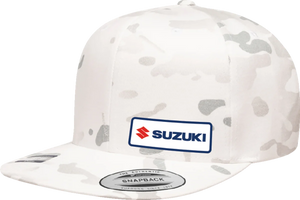 Factory Effex Suzuki Snapback Hat - Camo White 27-86406 - Main Product View
