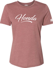 Load image into Gallery viewer, Factory Effex Women's Honda Script T-Shirt - Heather Mauve - Medium 27-87342 - Main Product View