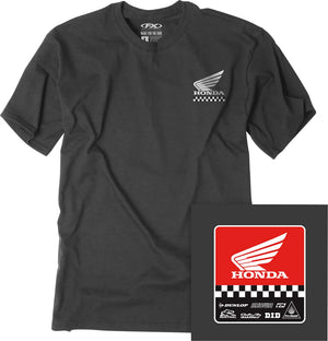 Factory Effex Youth Honda Starting Line T-Shirt - Heather Charcoal - Medium 27-83302 - Main Product View