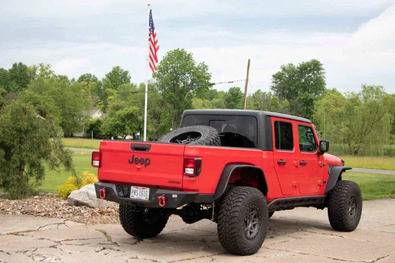 Fishbone Offroad 2020+ Jeep Gladiator JT In-Bed Tire Carrier - Side View