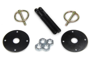 Five Star Fabricating Hood Pin Kit  3/8in Alum Black 2-pack 10001-34033-B