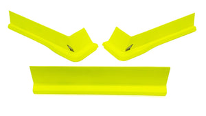Five Star Fabricating Modified Aero Valance 3pc. Fluorescent Yellow 3022-417-FY