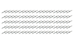 Five Star Fabricating Small Head Rivet Silver 100pc 3/16in Long Shank 816A-100S