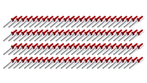 Five Star Fabricating Sml Hd Rivet Red Multi-Grip 100pk 814R-100S