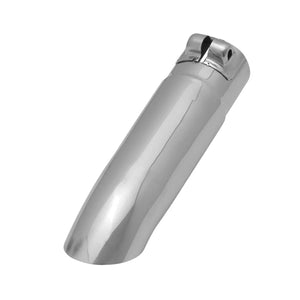 Flowmaster Exhaust Tip - 2.75 in. Turn Down Polished SS Fits 2.50 in. Tubing - Clamp on 15379 - Main Product View