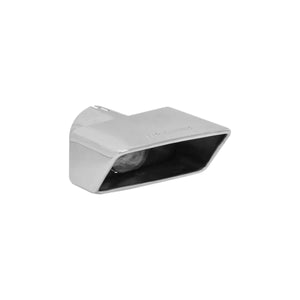 Flowmaster Exhaust Tip - 3.00 x 7.00 in. Rectangle Polished SS Fits 3 in. Tubing - Left 15394 - Side View