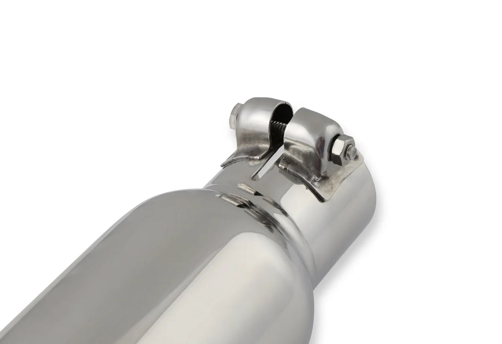 Flowmaster Exhaust Tip - 3.50 in. Rolled Angle Polished SS Fits 2.25 in. Tubing - clamp on 15364 - Additional View 5