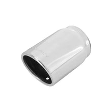 Load image into Gallery viewer, Flowmaster Exhaust Tip - 3.50 in. SS Rolled Edge Angle Cut Fits 3.00 in. Tubing - Weld on 15317 - Side View