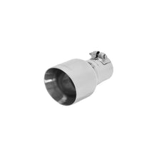 Load image into Gallery viewer, Flowmaster Exhaust Tip - 4.00 in. Angle Cut Polished SS Fits 2.50 in. Tubing - Clamp on 15396 - Main Product View