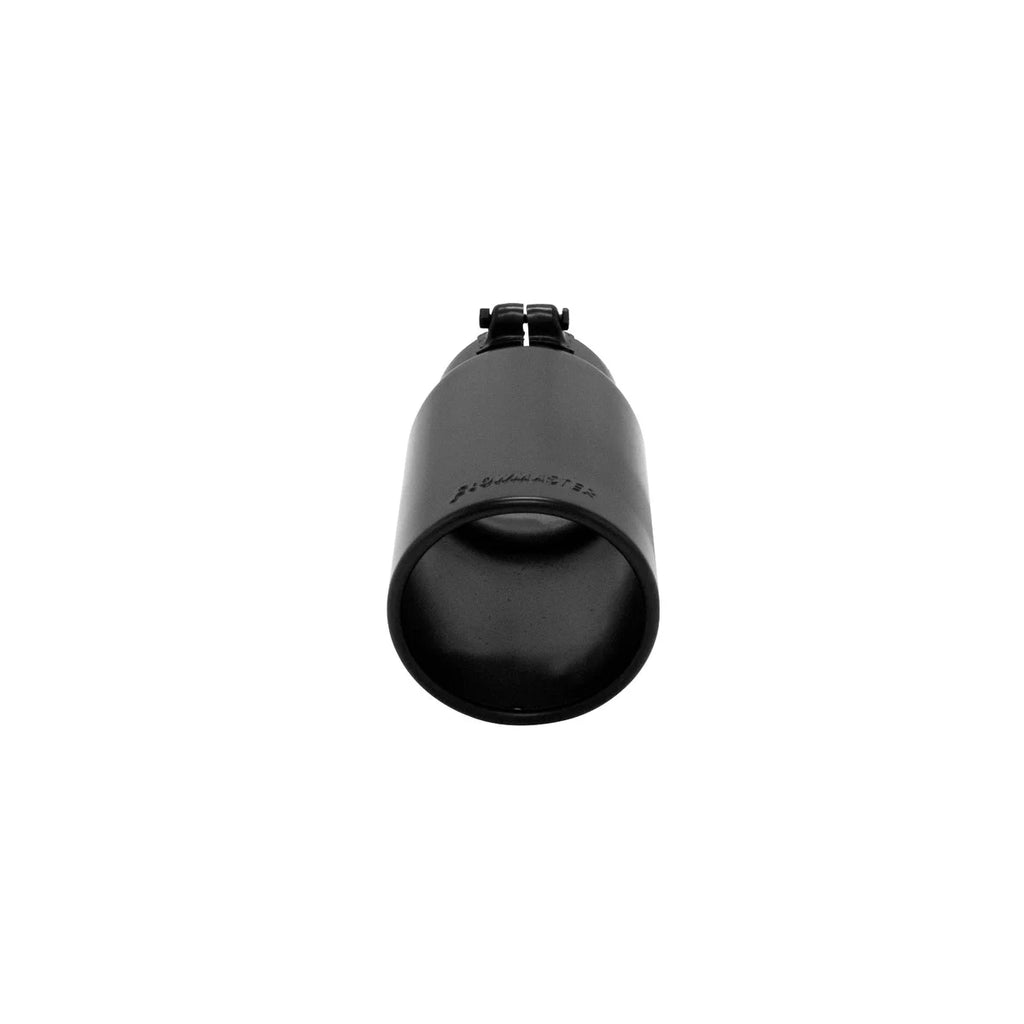 Flowmaster Exhaust Tip - 5 in. Rolled Angle Edge Black Ceramic Coating Fits 4 in. Tubing 15368B - Detail View