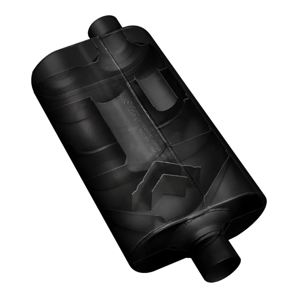Flowmaster Super 50  - 3.00 Offset In / 2.50 Dual Out - Mild Sound 530562 - Detail View