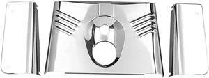 Fork Tins - Chrome - Ribbed - '86-'17 FLST - 3-Piece DragSpecialties 74156 - Main Product View