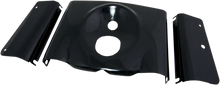 Load image into Gallery viewer, Fork Tins - Gloss Black - Smooth - '86-'17 FLST - 3-Piece DragSpecialties 76914B - Main Product View
